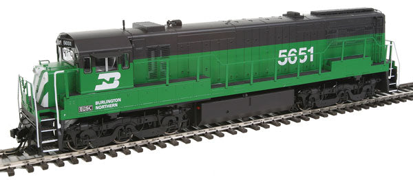 Rivarossi HR2623 HO Scale Burlington Northern GE U28C Diesel Locomotive #5651