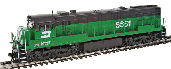 Rivarossi HR2624 HO Burlington Northern GE U28C with Sound & DCC #5651