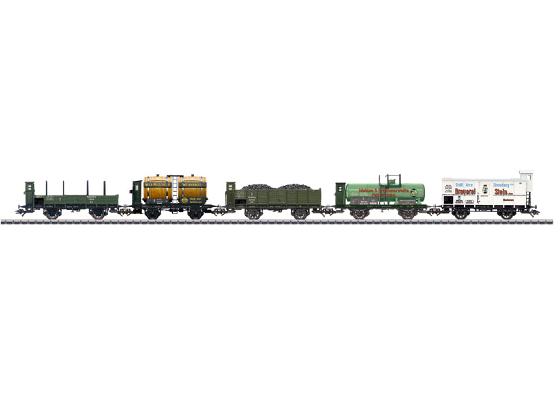 Marklin 46069 HO Royal Bavarian State Railroad (KBayStsB) Freight 5-Car Set