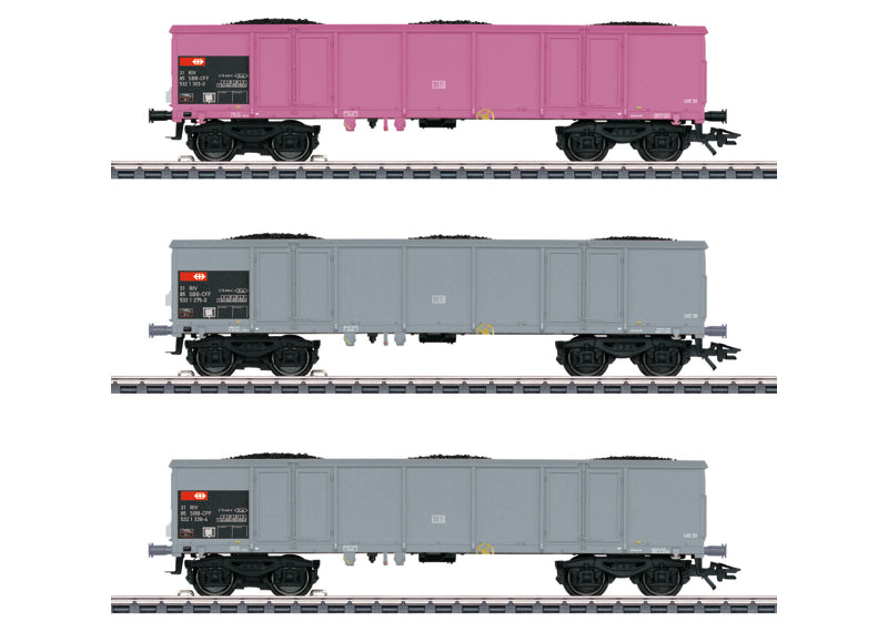 Marklin 46909 HO Swiss Federal Railways SBB/CFF/FFS Gondola 3-Car Set