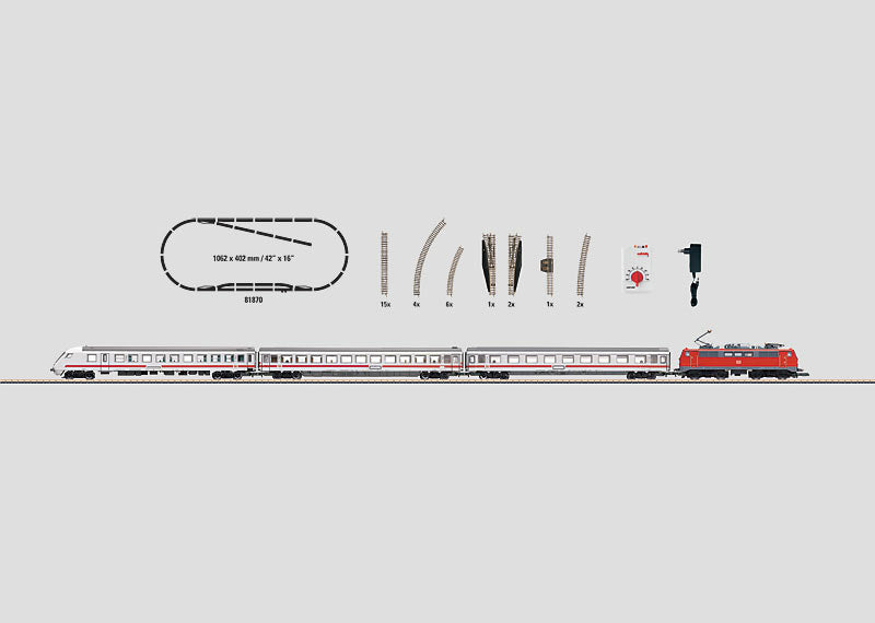 Marklin 81870 German DB AG Intercity Z Gauge Electric Passenger Train Set