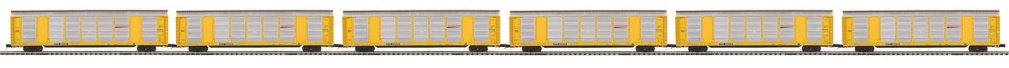 MTH 20-92044 O Burlington Northern Santa Fe Corrugated Auto Carrier (Set of 6)