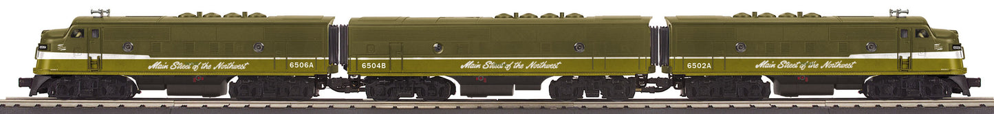 MTH 30-20224-1 O NP F-3 ABA Diesel Locomotive Set w/PS 3.0 #6502A/6506A/6504B