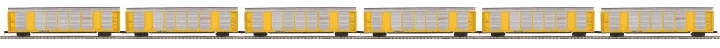 MTH 20-92043 O BNSF Corrugated Auto Carrier Set (Set of 6)