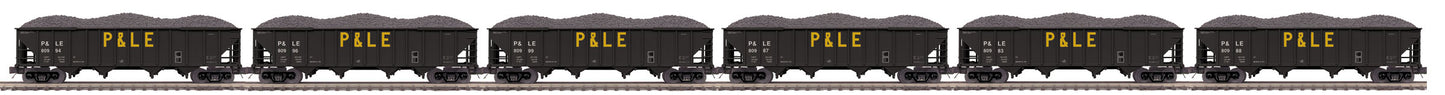 MTH 20-92062 O Pittsburgh & Lake Erie 4-Bay Hopper Car Set (Set of 6)