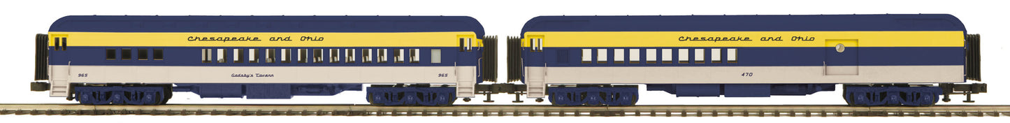 MTH 20-41021 O Chesapeake & Ohio 70' Madison Comb/Din Passenger Set (Set of 2)