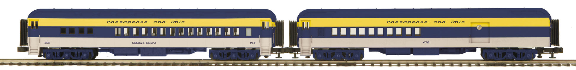 MTH 20-41021 O Chesapeake & Ohio 70' Madison Comb/Din Passenger Set (Set of 2)