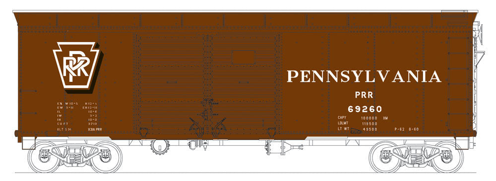 Bowser 41049 HO Pennsylvania Class X31a Round-Roof Double-Door Boxcar #69288