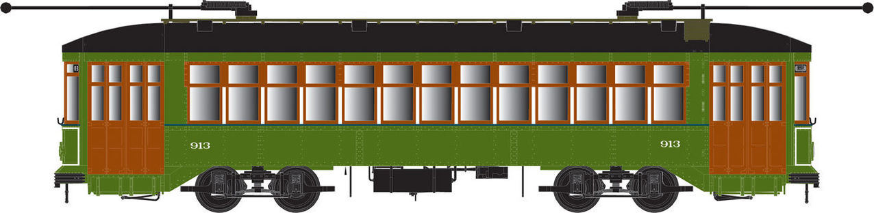 Bowser 12839 HO New Orleans RTA Perley Thomas 2-Truck Streetcar Sound & DCC #922