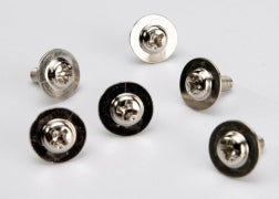 Traxxas 3185X Screws, 3x8mm, Washerhead (6)