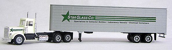 Con-Cor 0004-002019 HO Star Glass Company Kenworth Tractor W/45'  Trailer