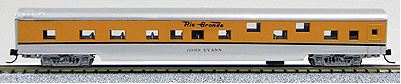Con-Cor 40083 N D&RGW 85' Smooth-Side Sleeper Car with Micro-Train Couplers