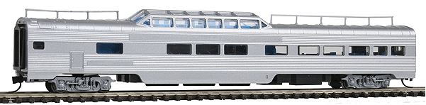 Con-Cor 41525 N Undecorated Pullman-Standard 85' Corrugated-Side Dome Car