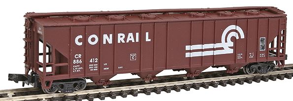 Con-Cor 1733 N Conrail 52' 4-Bay Covered Hopper Car