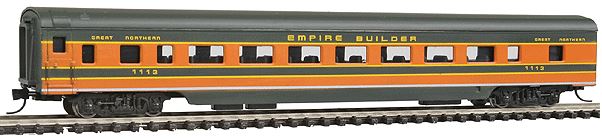 Con-Cor 40024 N GN Empire Builder 85' Smooth-Side Coach w/Micro-Trains Couplers