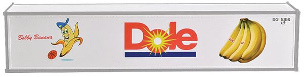 Con-Cor 483003 HO Dole DFIU 40' Reefer Container #604789-7, 604765-3 (Pack of 2)