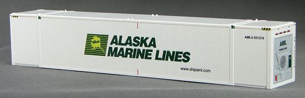 Con-Cor 488156 HO Alaska Marine Lines ThermoKing 53' Container #2 (Pack of 2)