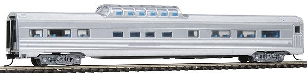 Con-Cor 0001-041350 N Undecorated Budd 85' Corrugated-Side Mid-Train Dome Car