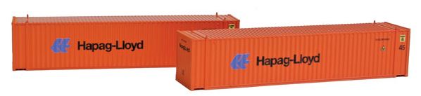 Con-Cor 44113 N Hapag Lloyd 45' Euro-International Container Set #1 (Pack of 2)