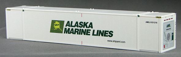 Con-Cor 0004-088156 HO Alaska Marine Lines 53' Reefer Container Set #2