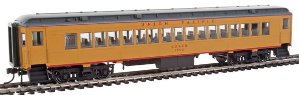 Con-Cor 94233 HO Union Pacific Heavyweight 65' Branchline Coach w/Lights #1052