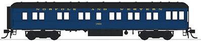 Con-Cor 94434 HO N&W Heavyweight 65' Branchline Solarium-Observation Car #1531