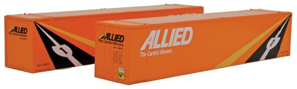 Con-Cor 485504 HO Allied 48' Intermodal Container #2 (Pack of 2)