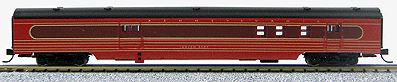 Con-Cor 40158 N PRR 85' Smooth-Side Railway Post Office w/Micro-Trains Couplers