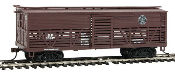 Con-Cor 0001-052040 HO Southern Pacific Wood Stock Car (Old-Time Cattle) #1