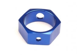 Traxxas 4966X Hex Aluminum Blue Brake Adapter: T-Maxx .15, 2.5, 3.3