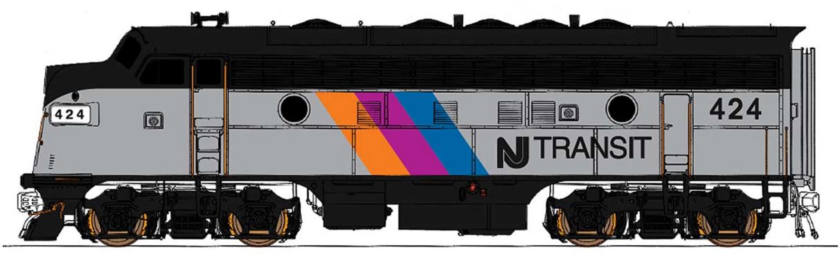 InterMountain 49086 HO NJ Transit EMD F7A Diesel Engine