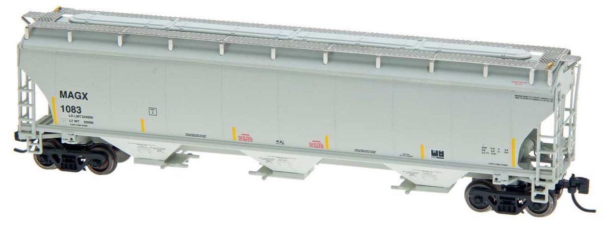 InterMountain 67241 N MAGX Trinity 5161 Cu. Ft 3-Bay Covered Hopper Car