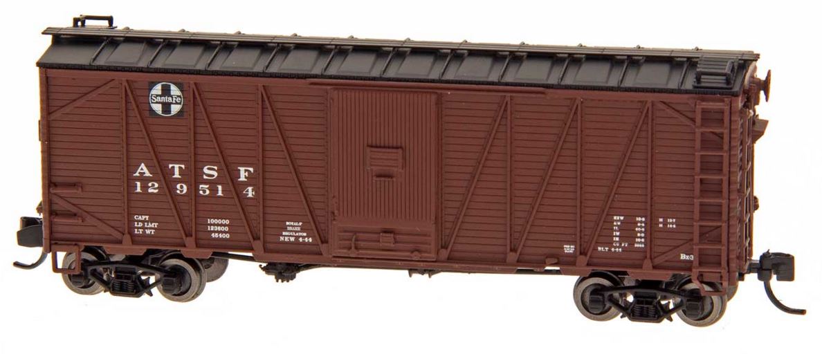 InterMountain 66071 N Santa Fe 40' War Emergency Single-Sheathed Wood Boxcar
