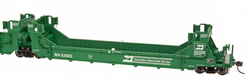InterMountain 47612 HO Burlington Northern Gunderson Twin Stack Five Unit Set