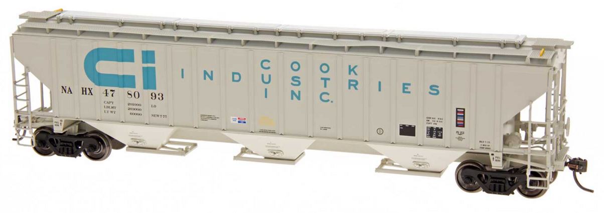 InterMountain 45291 HO Cook Industries 4750 Cu. Ft. 3-Bay 18 Rib Covered Hopper