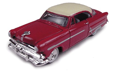 Classic Metal Works 30101 HO Mini Metals Red&Cream '53 Ford Victoria Hardtop Car