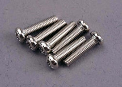 Traxxas 2561 Roundhead Screws, 3 x 12mm (6)