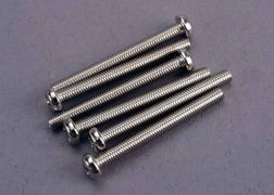 Traxxas 2572 Roundhead Machine Screws, 3x30mm (6)