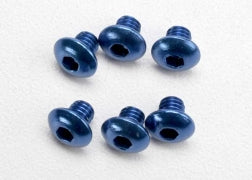 Traxxas 3940 Button Head Screws 4x4mm Aluminum Blue, 6-Piece: Jato