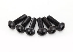 Traxxas 2594 Button-Head Hex Drive Screws, 4x15mm (6): X-Maxx