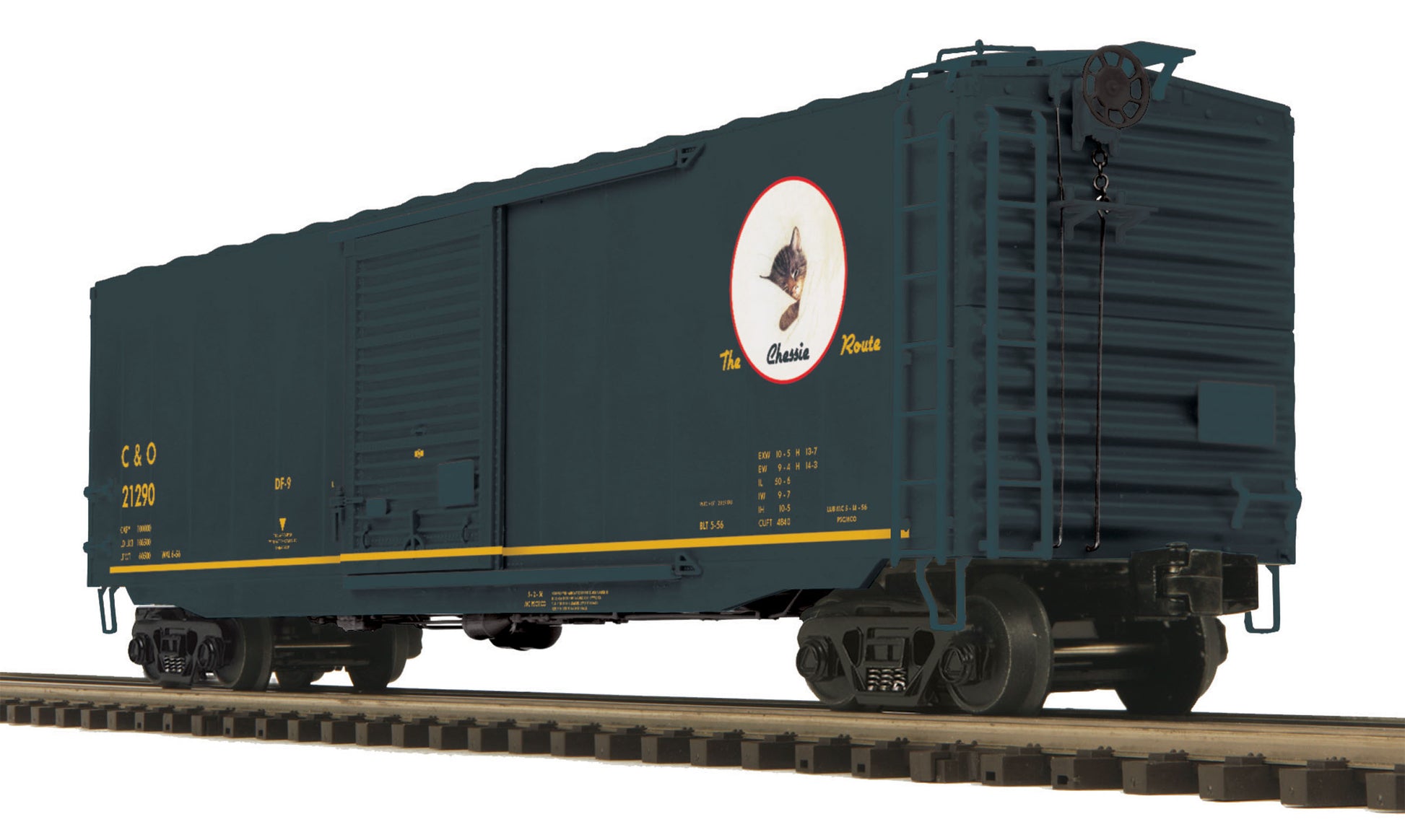 MTH 20-93665 O Chesapeake & Ohio 50' PS-1 Boxcar w/ Youngstown Door 3-Rail