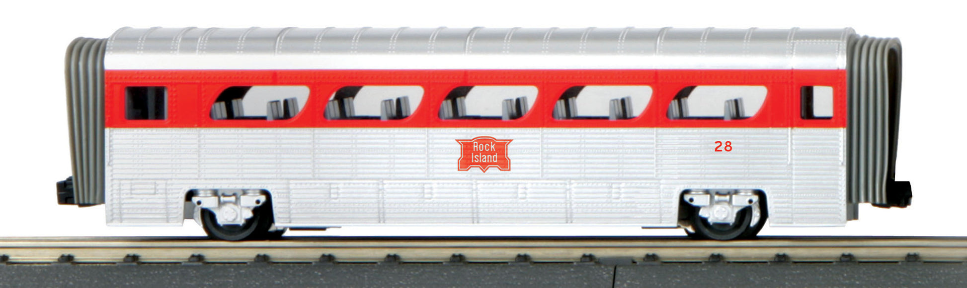 MTH 30-6179 Rock Island GM Aerotrain Coach - 3-Rail