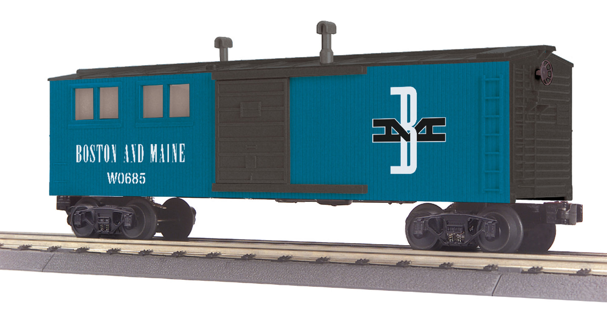 MTH 30-79480 O Boston & Maine Engineering Car - 3-Rail - RailKing® #W0685