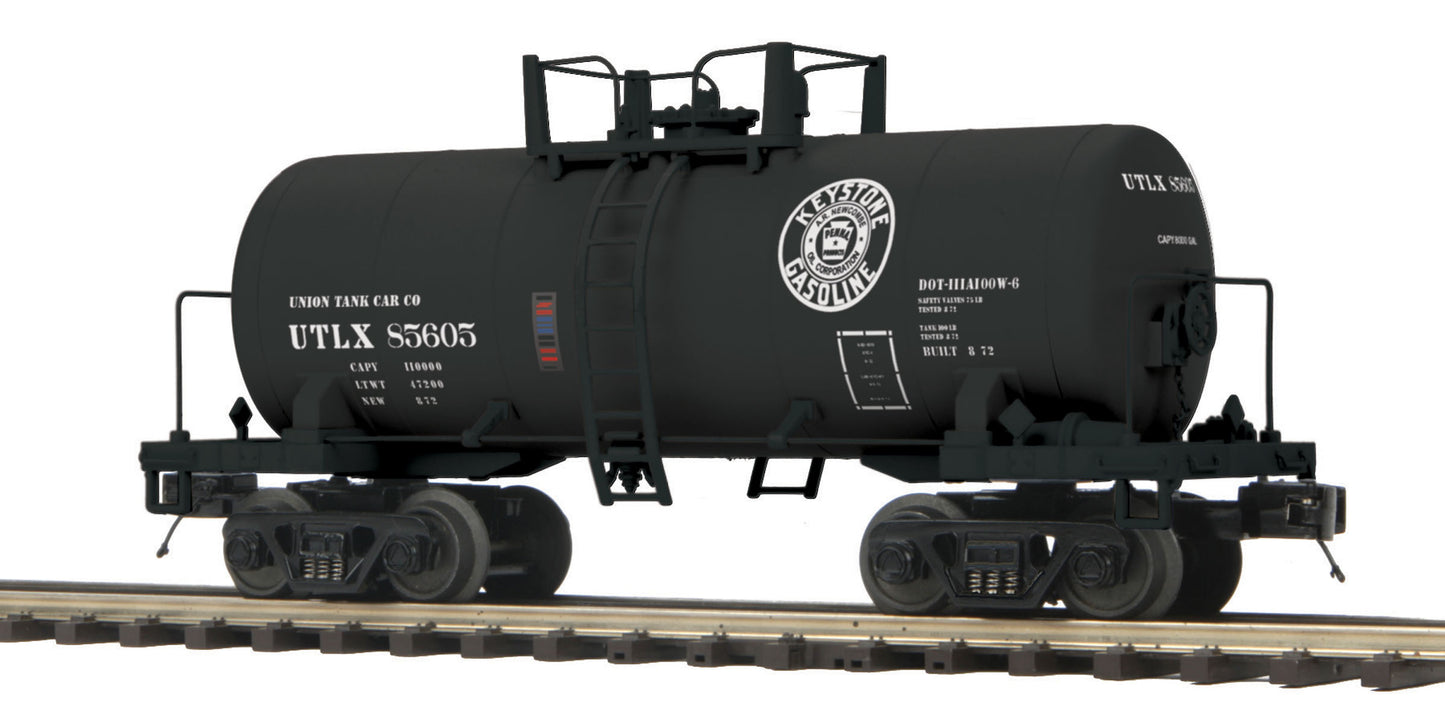 MTH 20-96723 O Keystone Gasoline UTLX 8,000-Gallon Tank Car - 3-Rail - Premier®