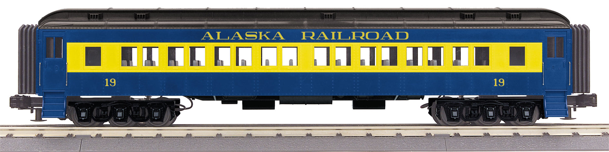 MTH 30-69229 O Alaska Railroad 60' Madison Heavyweight Coach 3-Rail RailKing