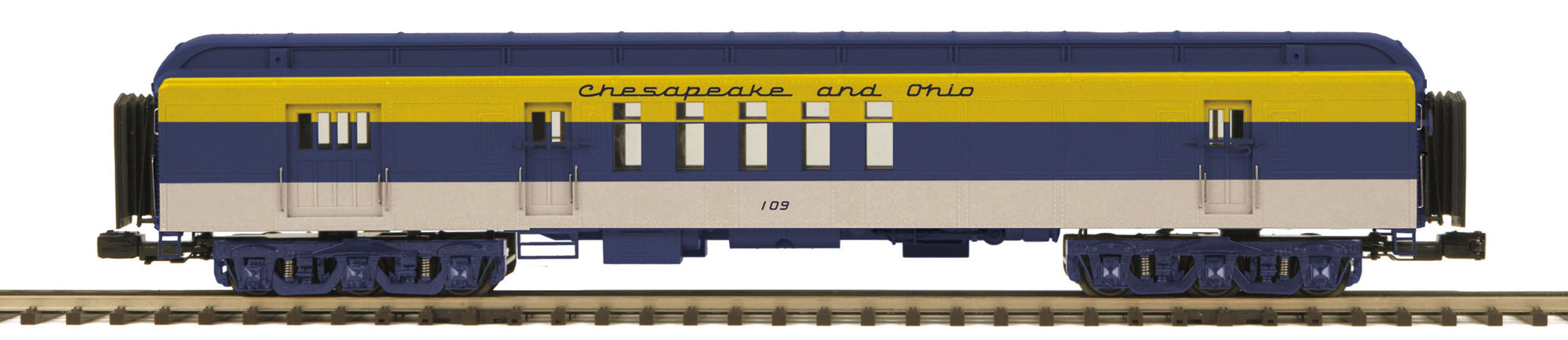 MTH 20-42021 O Chesapeake & Ohio 70' Madison RPO Passenger Car #109