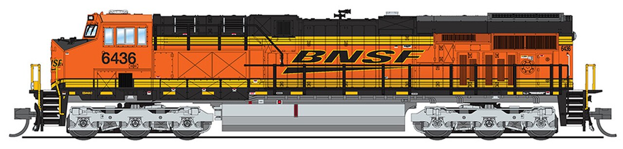 Broadway Limited 3890 N BNSF GE ES44AC Diesel Locomotive Sound/DCC #6436
