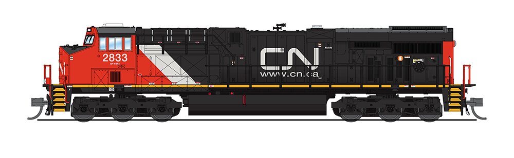 Broadway Limited 3893 N Canadian National GE ES44AC Diesel Locomotive #2851