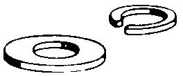 Dubro 2107 2mm Flat Washer (8)