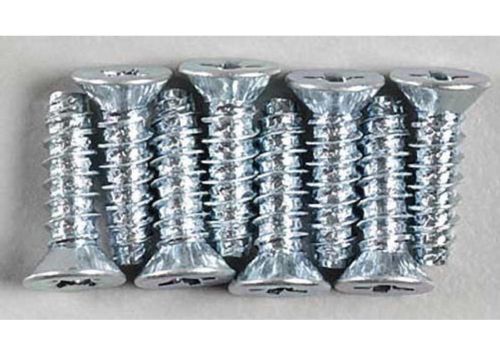 Dubro 2297 3x10mm Flat Head Self-Tap Screws (8)